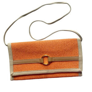 New‎ Directions Orange and Tan Clutch